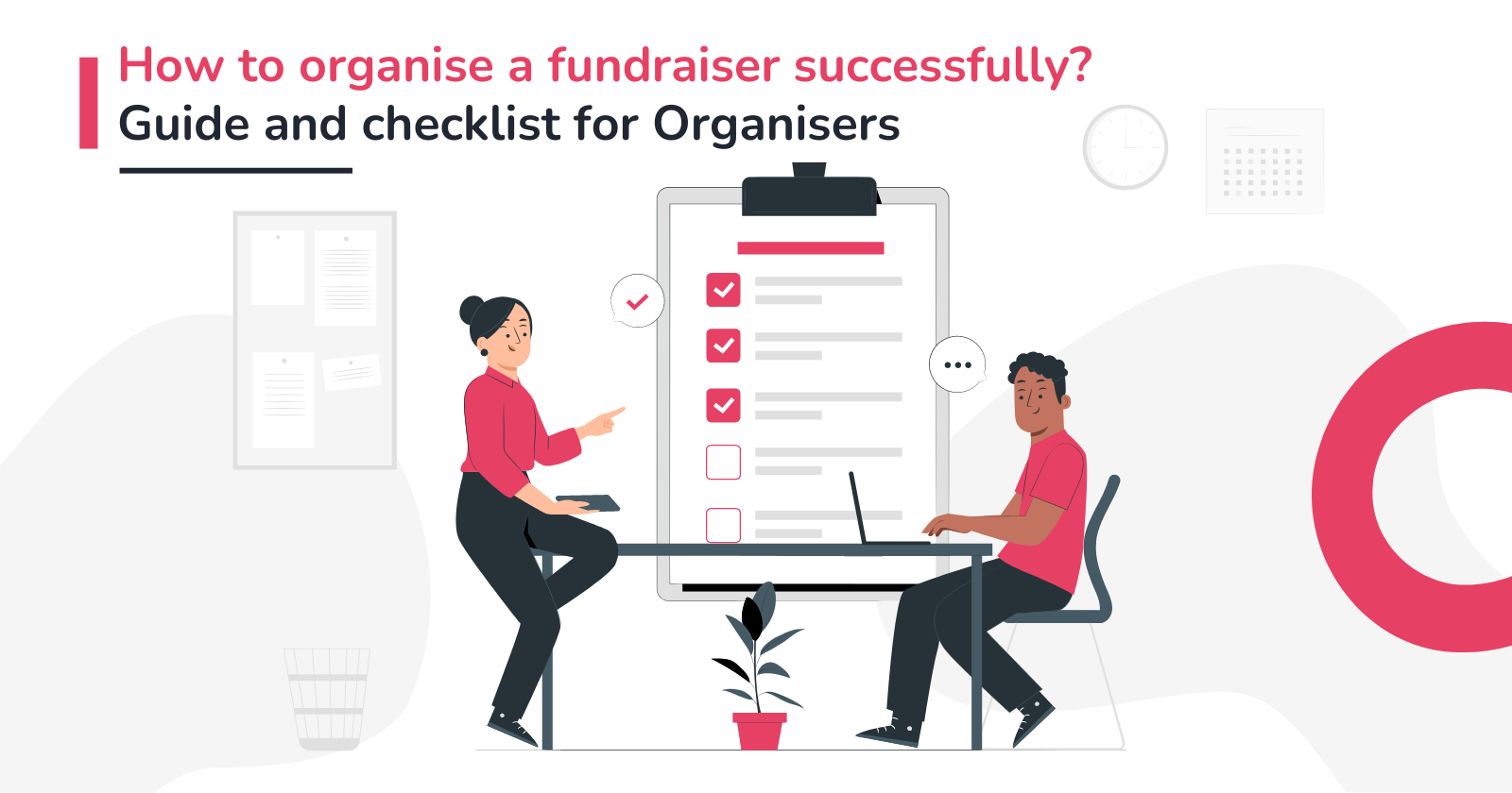 How to organise a fundraiser successfully? Guide and checklist for Organisers